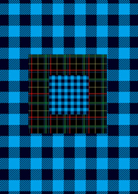 青チェックと黒タータン さま