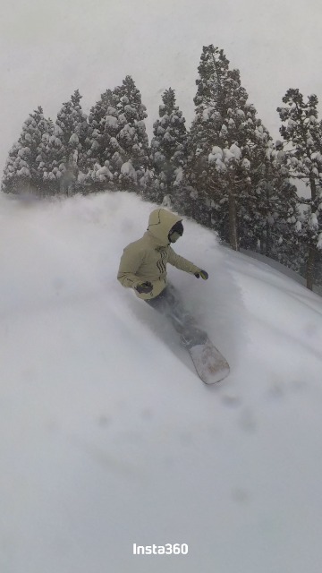 自転車と雪板 さま